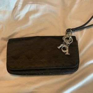 Black Dior wristlet